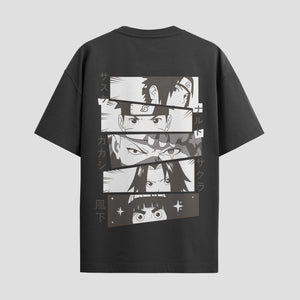 Playera urbana de anime y gaming ExtraLife MX, corte Standard Fit unisex ligero y transpirable en color Deep Black y Pure White, ropa de uso diario para gym y casual.