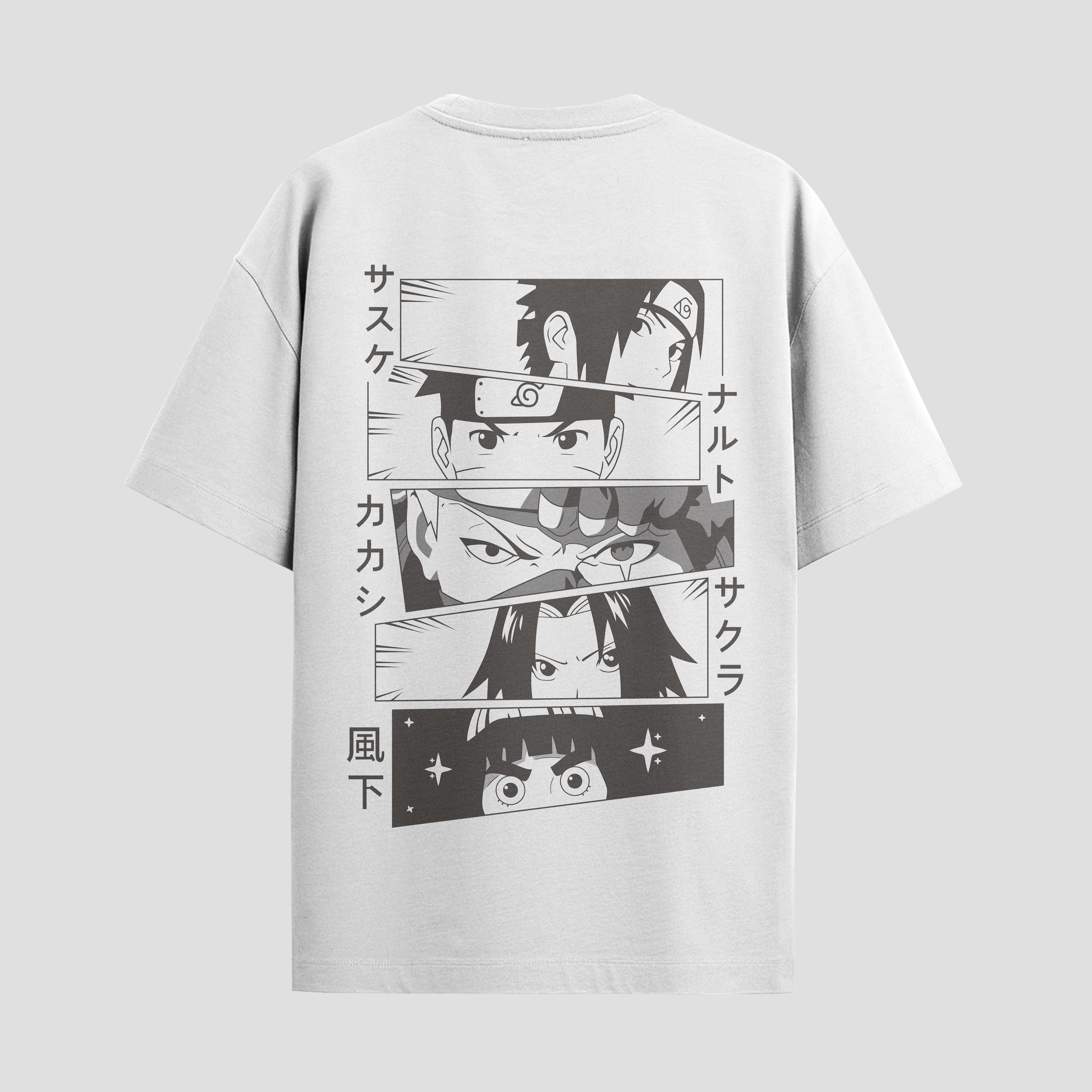 Playera urbana de anime y gaming ExtraLife MX, corte Standard Fit unisex ligero y transpirable en color Deep Black y Pure White, ropa de uso diario para gym y casual.