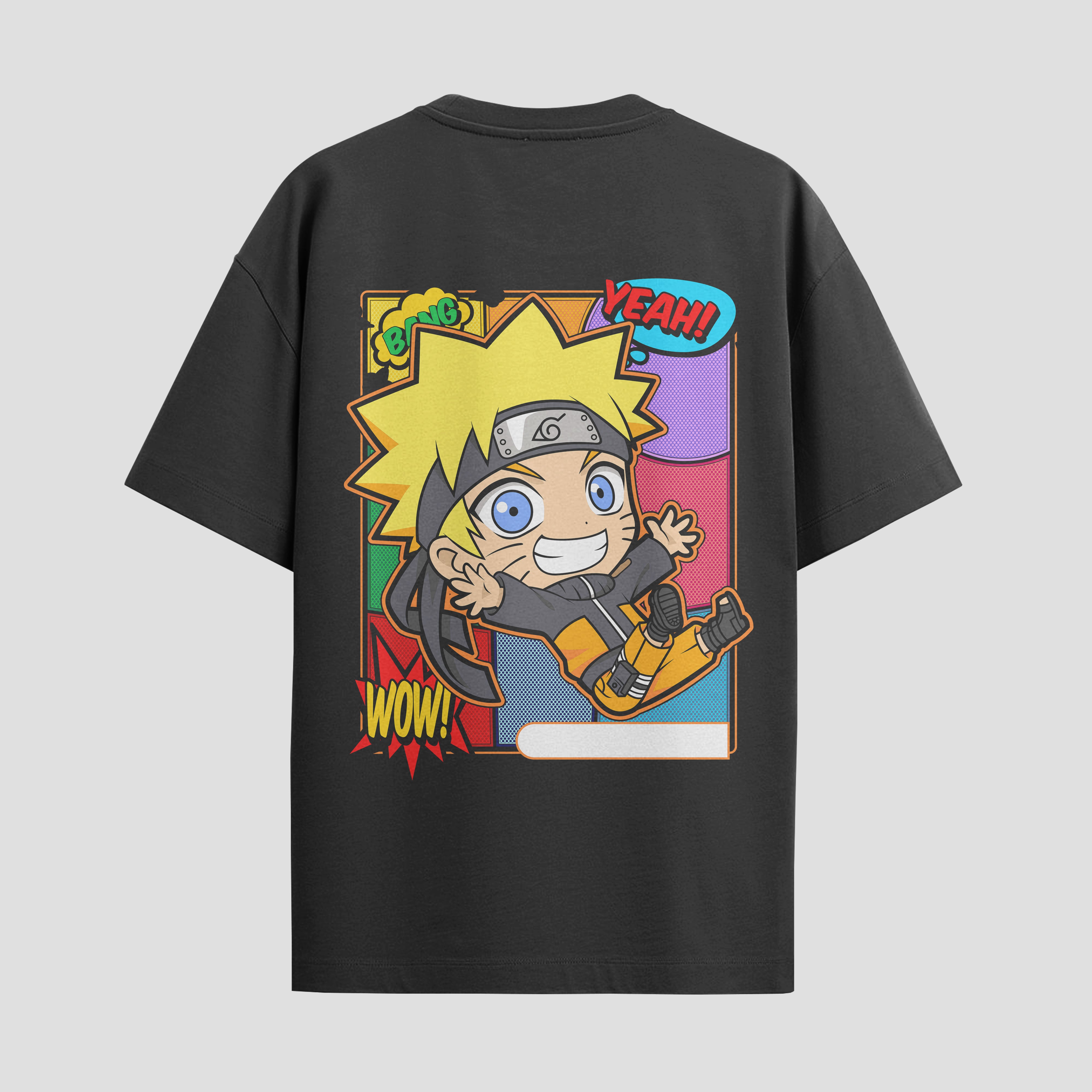 Playera urbana de anime y gaming ExtraLife MX, corte Standard Fit unisex ligero y transpirable en color Deep Black y Pure White, ropa de uso diario para gym y casual.