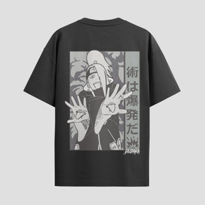 Playera urbana de anime y gaming ExtraLife MX, corte Standard Fit unisex ligero y transpirable en color Deep Black y Pure White, ropa de uso diario para gym y casual.