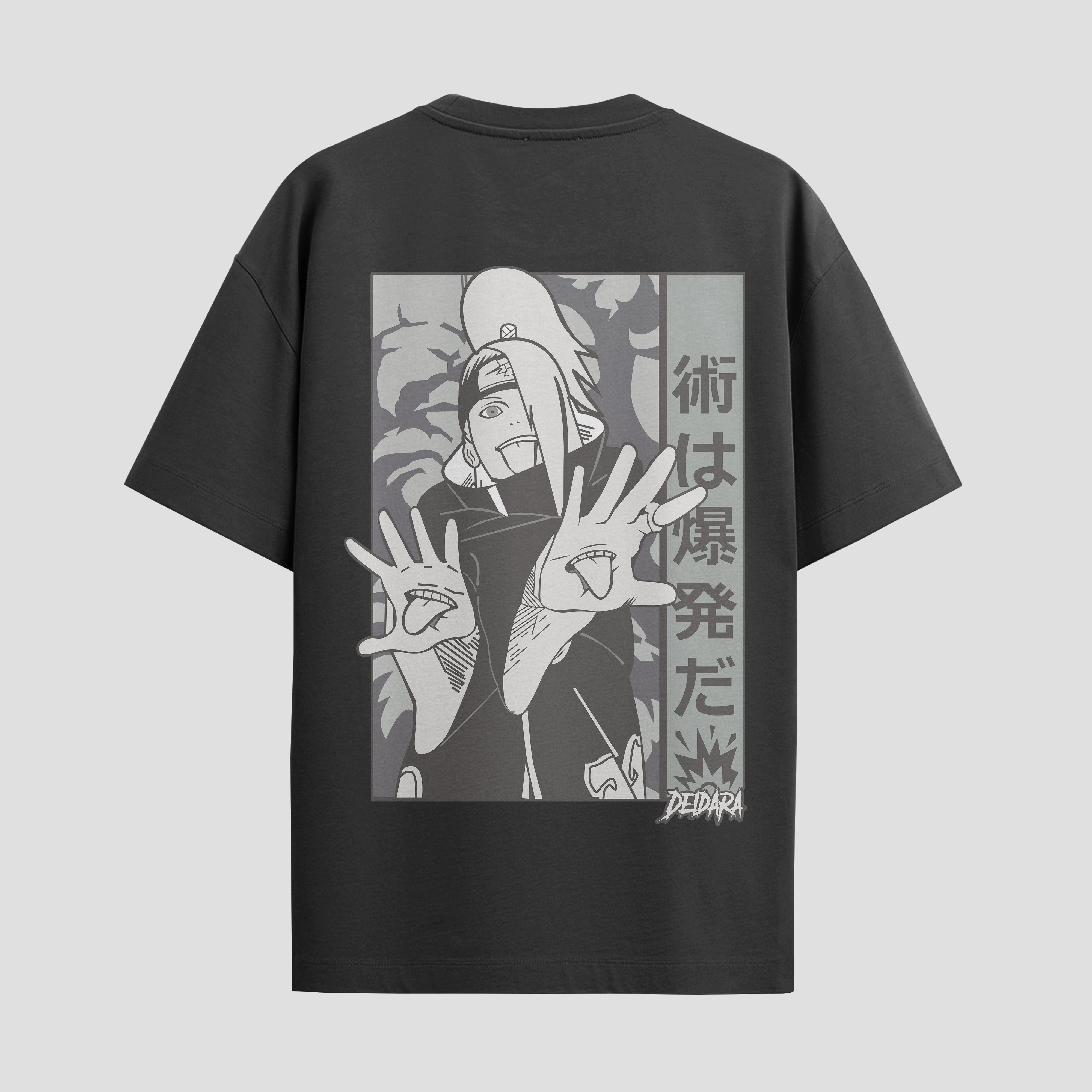 Playera urbana de anime y gaming ExtraLife MX, corte Standard Fit unisex ligero y transpirable en color Deep Black y Pure White, ropa de uso diario para gym y casual.