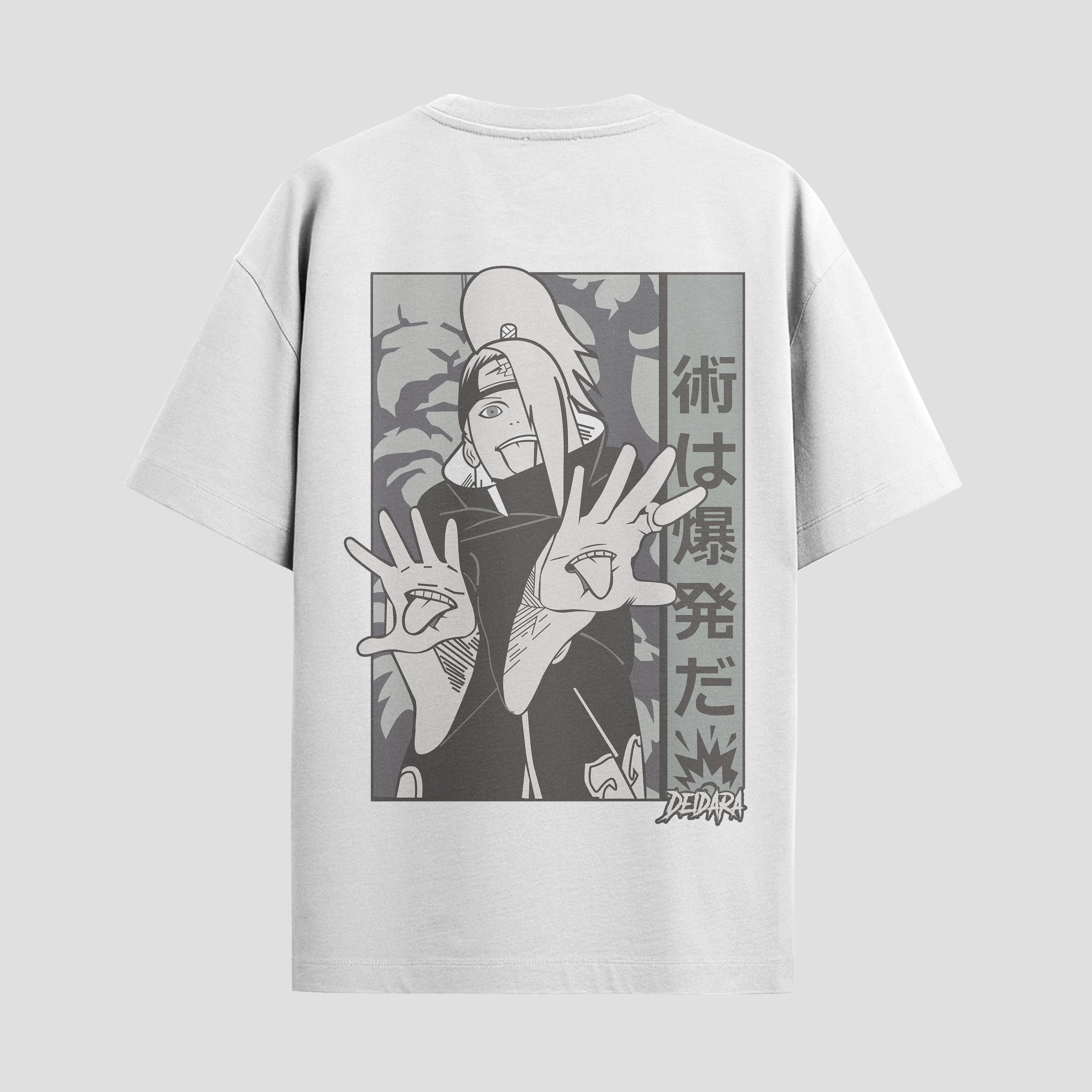 Playera urbana de anime y gaming ExtraLife MX, corte Standard Fit unisex ligero y transpirable en color Deep Black y Pure White, ropa de uso diario para gym y casual.