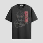 Playera urbana de anime y gaming ExtraLife MX, corte Standard Fit unisex ligero y transpirable en color Deep Black y Pure White, ropa de uso diario para gym y casual.