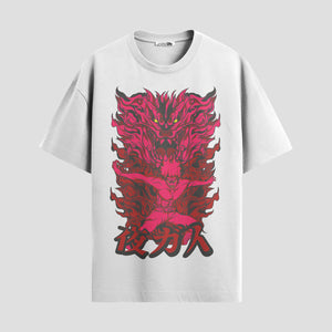 Playera urbana de anime y gaming ExtraLife MX, corte Standard Fit unisex ligero y transpirable en color Deep Black y Pure White, ropa de uso diario para gym y casual.