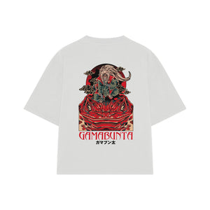 Playera streetwear premium de anime y gaming ExtraLife MX, corte oversized drop shoulder ligero y fresco en color Deep Black y Off-White, moda urbana mexicana de culto.