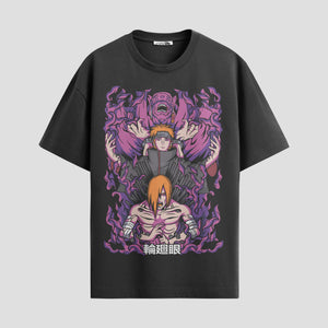 Playera urbana de anime y gaming ExtraLife MX, corte Standard Fit unisex ligero y transpirable en color Deep Black y Pure White, ropa de uso diario para gym y casual.