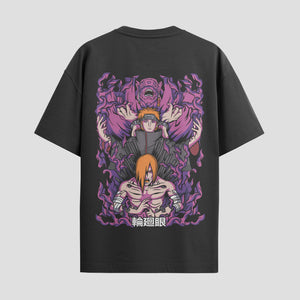 Playera urbana de anime y gaming ExtraLife MX, corte Standard Fit unisex ligero y transpirable en color Deep Black y Pure White, ropa de uso diario para gym y casual.