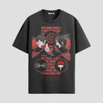 Playera urbana de anime y gaming ExtraLife MX, corte Standard Fit unisex ligero y transpirable en color Deep Black y Pure White, ropa de uso diario para gym y casual.