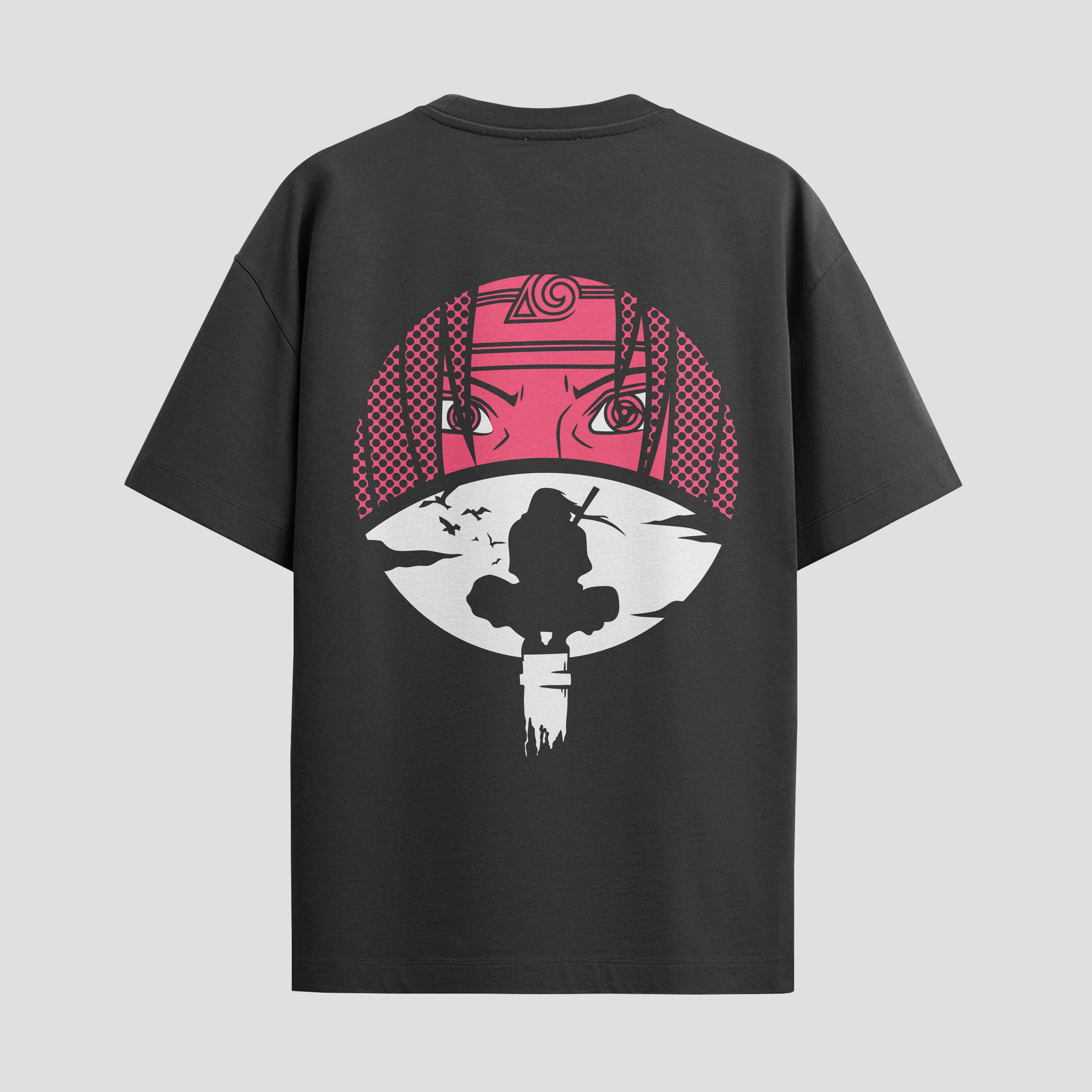 Playera urbana de anime y gaming ExtraLife MX, corte Standard Fit unisex ligero y transpirable en color Deep Black y Pure White, ropa de uso diario para gym y casual.