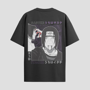 Playera urbana de anime y gaming ExtraLife MX, corte Standard Fit unisex ligero y transpirable en color Deep Black y Pure White, ropa de uso diario para gym y casual.
