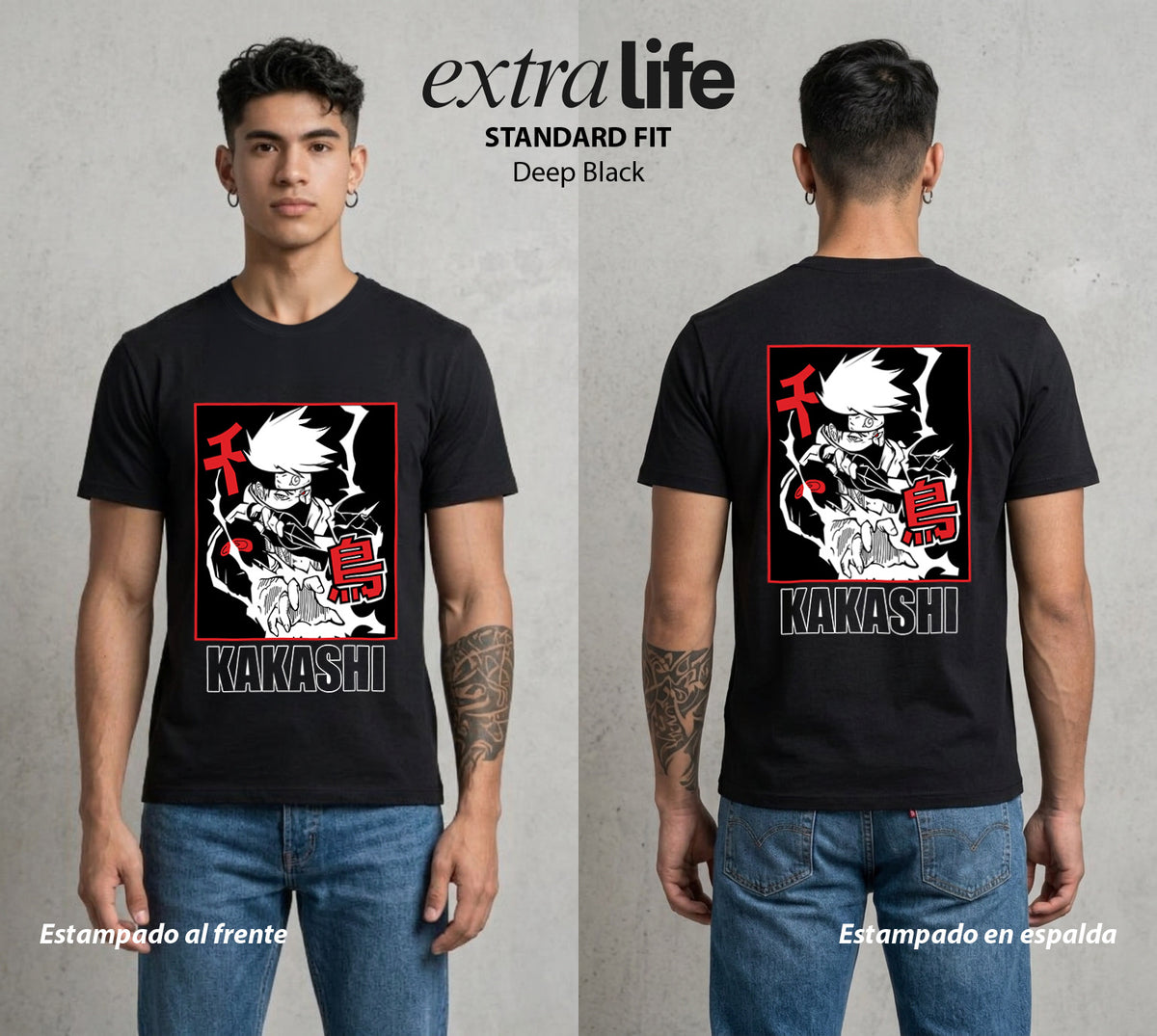 La Aldea Oculta | El Niño del Amor #02815 - Playera Classic Premium | Deep Black - Foto en modelo
