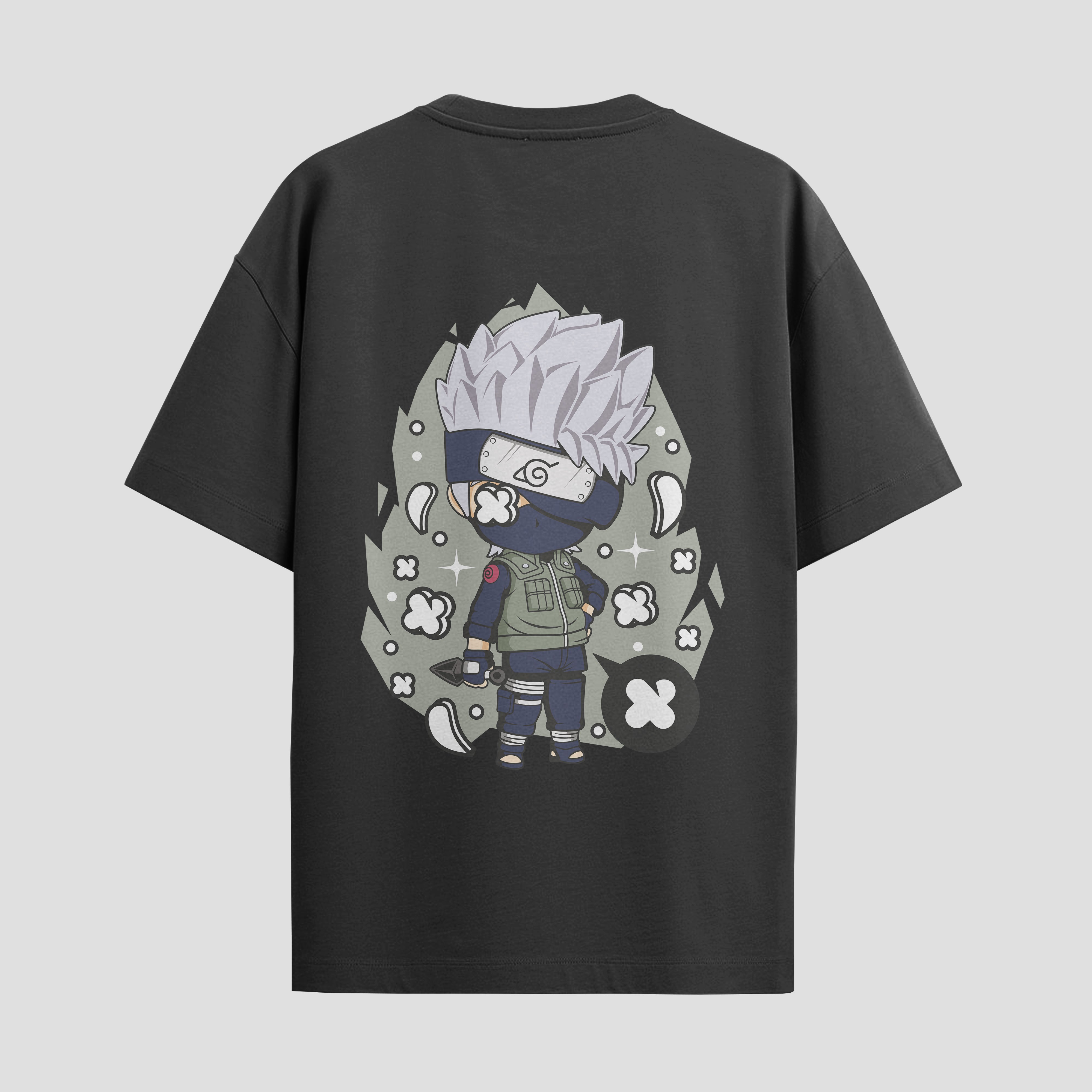 Playera urbana de anime y gaming ExtraLife MX, corte Standard Fit unisex ligero y transpirable en color Deep Black y Pure White, ropa de uso diario para gym y casual.