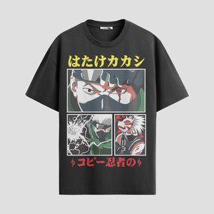 Playera urbana de anime y gaming ExtraLife MX, corte Standard Fit unisex ligero y transpirable en color Deep Black y Pure White, ropa de uso diario para gym y casual.