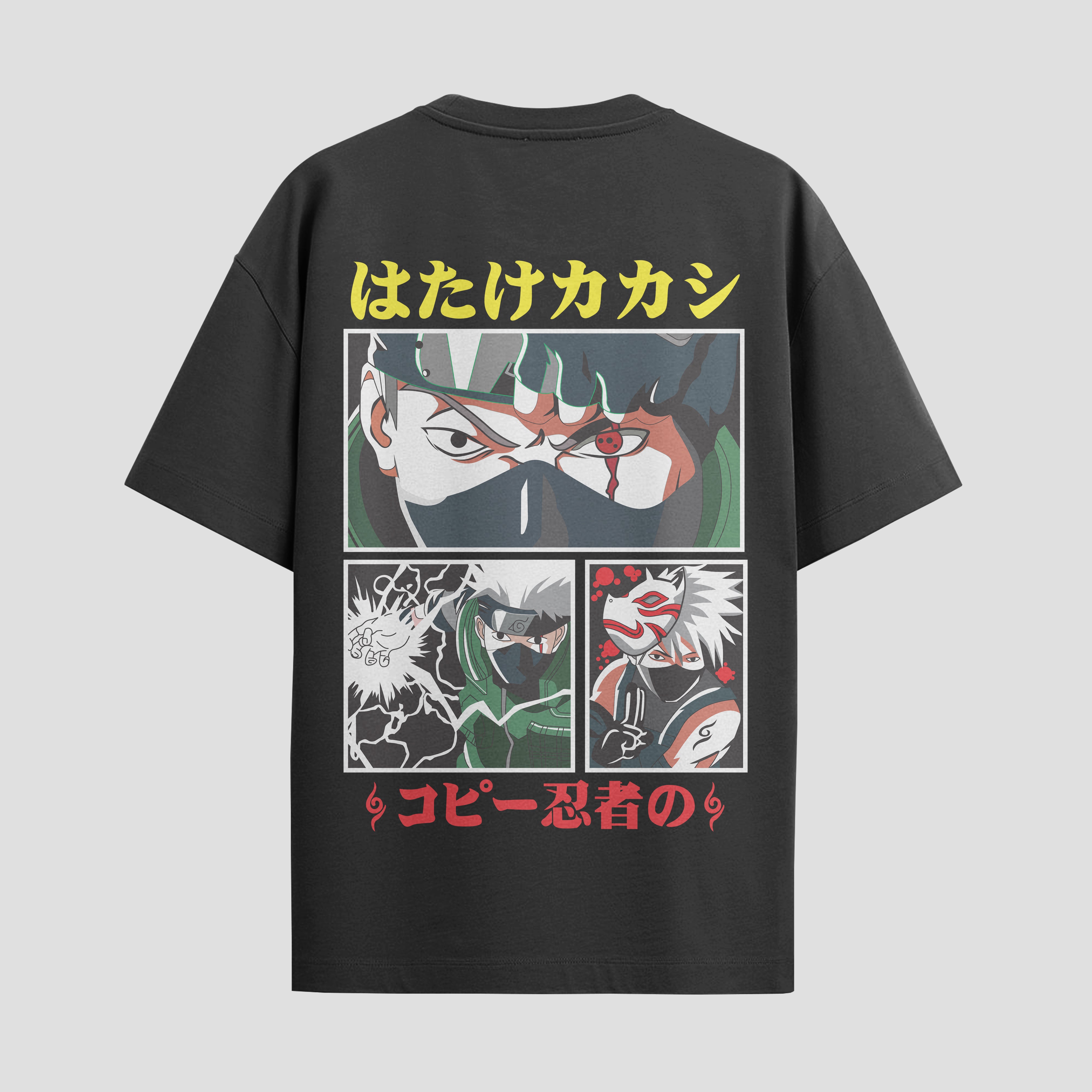 Playera urbana de anime y gaming ExtraLife MX, corte Standard Fit unisex ligero y transpirable en color Deep Black y Pure White, ropa de uso diario para gym y casual.