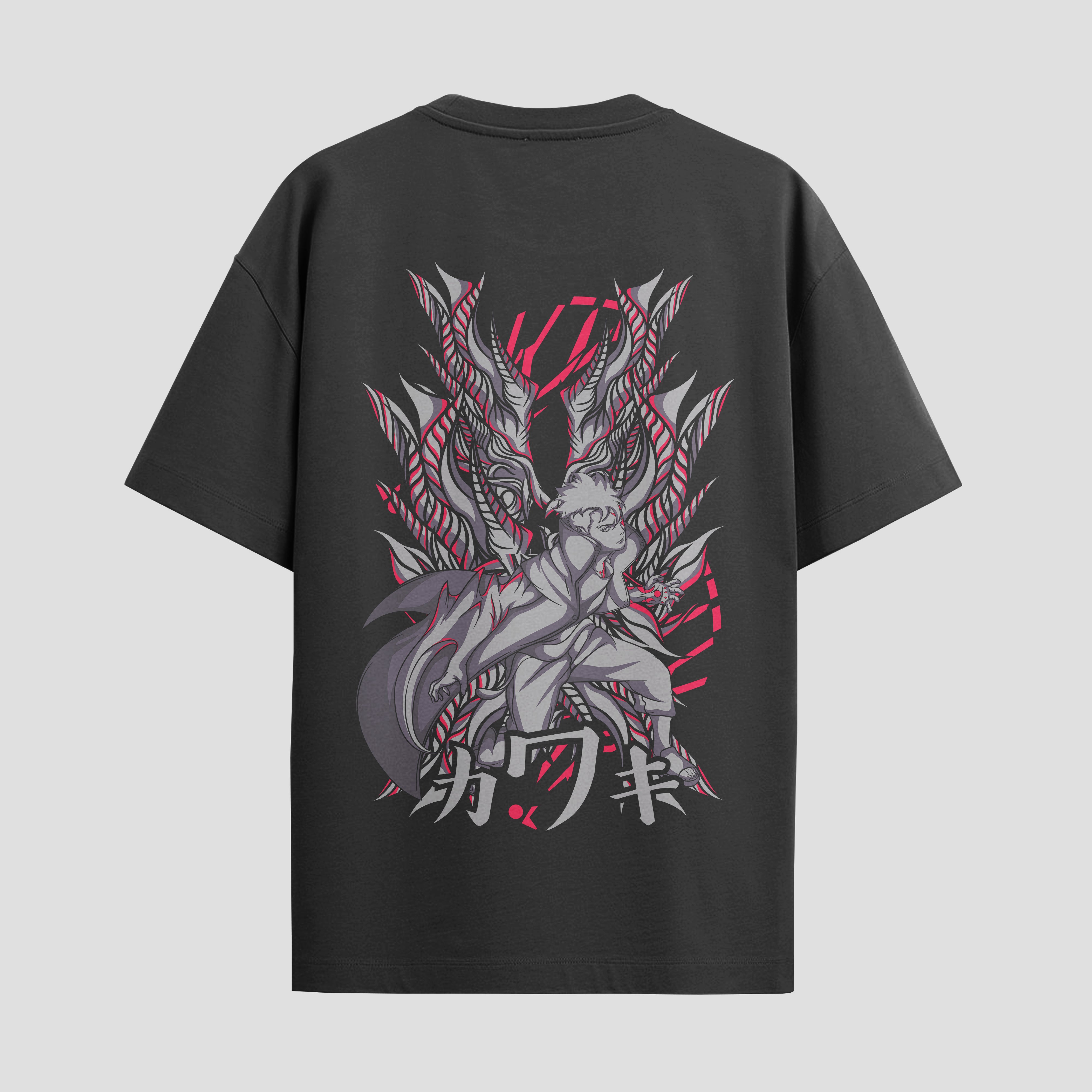 Playera urbana de anime y gaming ExtraLife MX, corte Standard Fit unisex ligero y transpirable en color Deep Black y Pure White, ropa de uso diario para gym y casual.