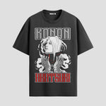 Playera urbana de anime y gaming ExtraLife MX, corte Standard Fit unisex ligero y transpirable en color Deep Black y Pure White, ropa de uso diario para gym y casual.