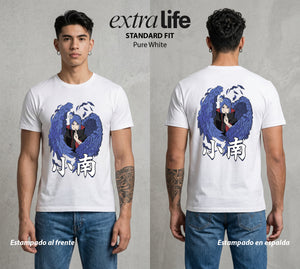 La Aldea Oculta | El Hokage del Futuro #02835 - Playera Standard Fit | Pure White - Foto en modelo