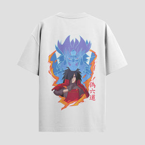 Playera urbana de anime y gaming ExtraLife MX, corte Standard Fit unisex ligero y transpirable en color Deep Black y Pure White, ropa de uso diario para gym y casual.