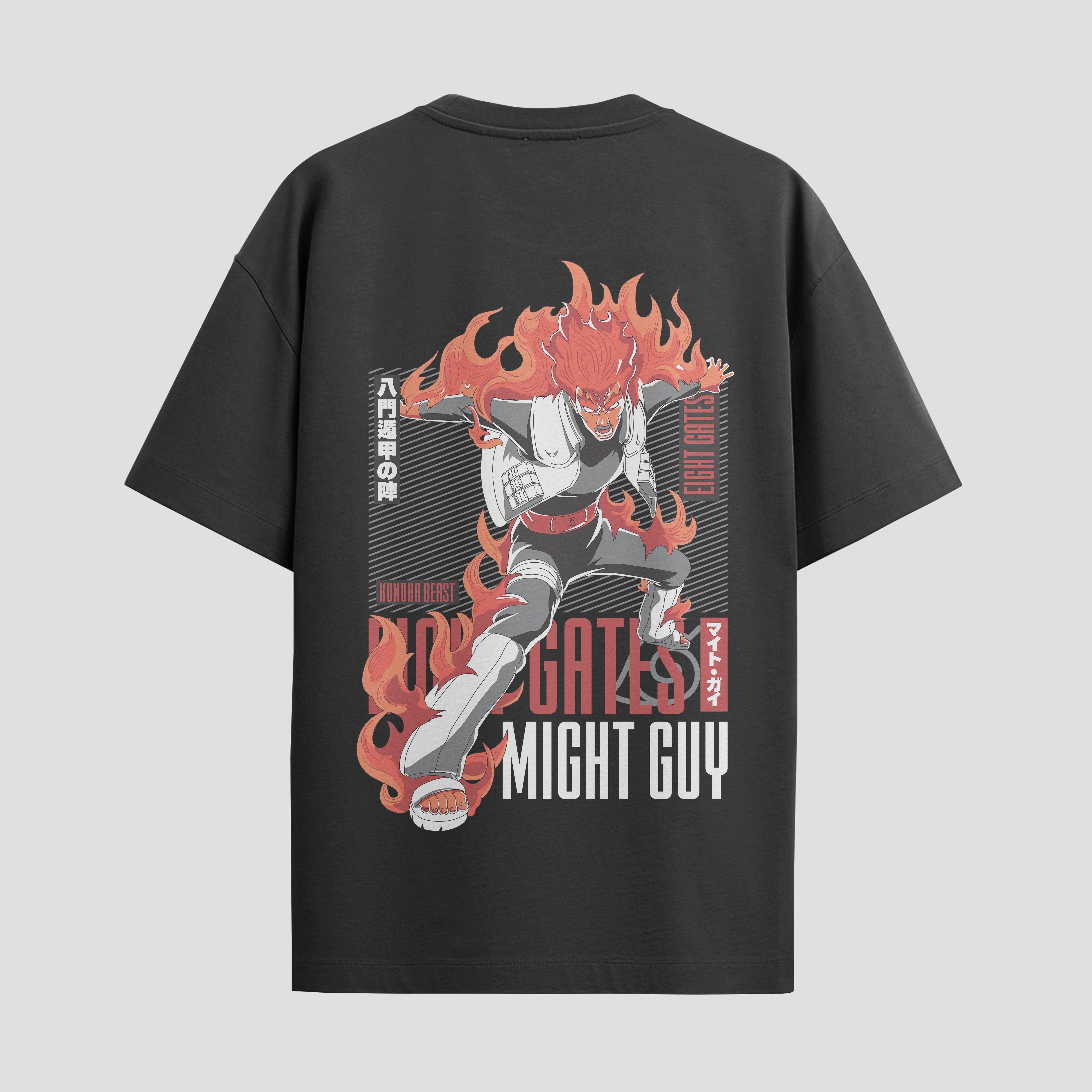 Playera urbana de anime y gaming ExtraLife MX, corte Standard Fit unisex ligero y transpirable en color Deep Black y Pure White, ropa de uso diario para gym y casual.