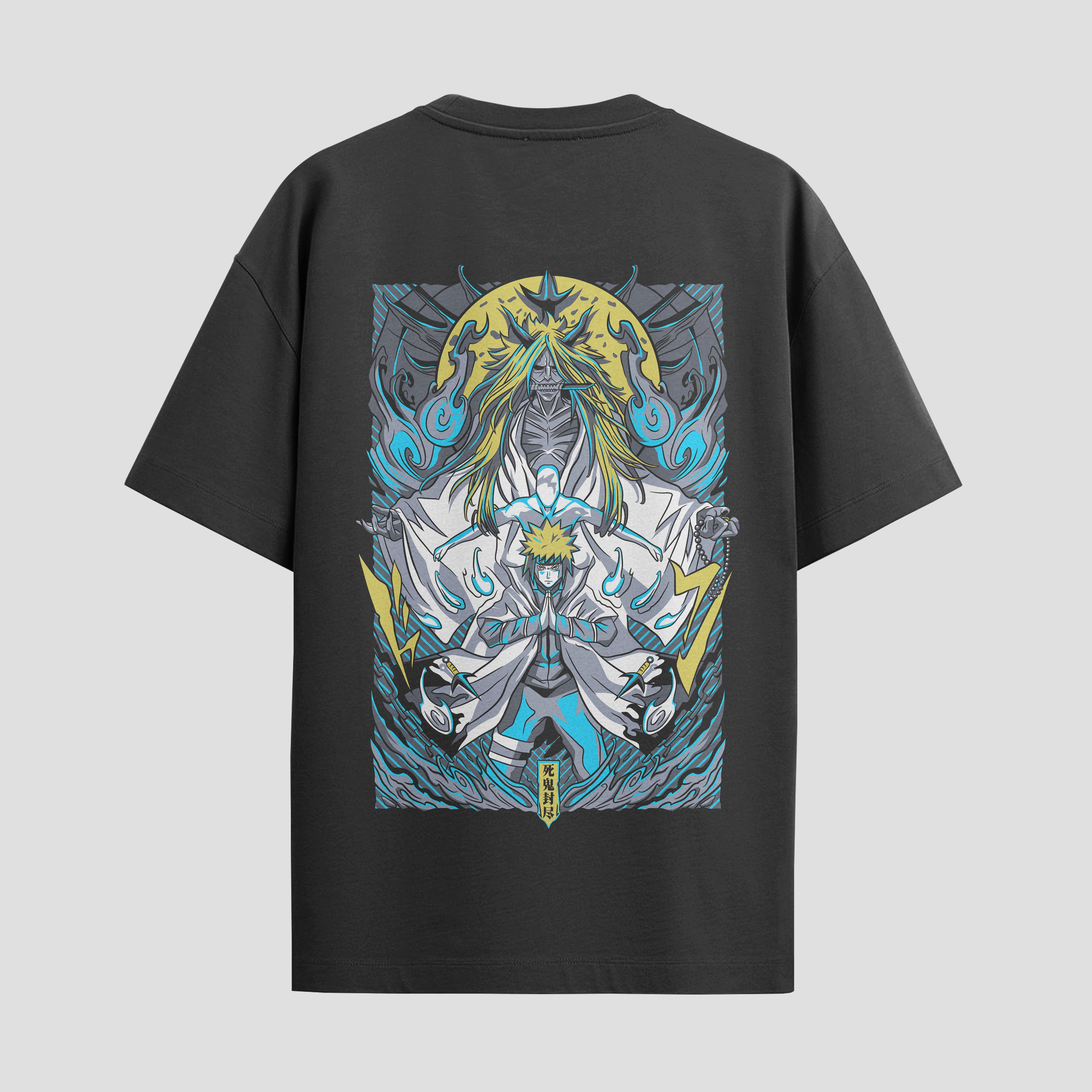 Playera urbana de anime y gaming ExtraLife MX, corte Standard Fit unisex ligero y transpirable en color Deep Black y Pure White, ropa de uso diario para gym y casual.