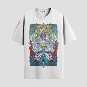 Playera urbana de anime y gaming ExtraLife MX, corte Standard Fit unisex ligero y transpirable en color Deep Black y Pure White, ropa de uso diario para gym y casual.