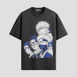 Playera urbana de anime y gaming ExtraLife MX, corte Standard Fit unisex ligero y transpirable en color Deep Black y Pure White, ropa de uso diario para gym y casual.