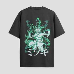 Playera urbana de anime y gaming ExtraLife MX, corte Standard Fit unisex ligero y transpirable en color Deep Black y Pure White, ropa de uso diario para gym y casual.