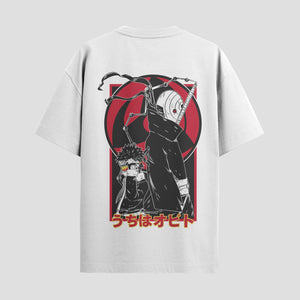 Playera urbana de anime y gaming ExtraLife MX, corte Standard Fit unisex ligero y transpirable en color Deep Black y Pure White, ropa de uso diario para gym y casual.