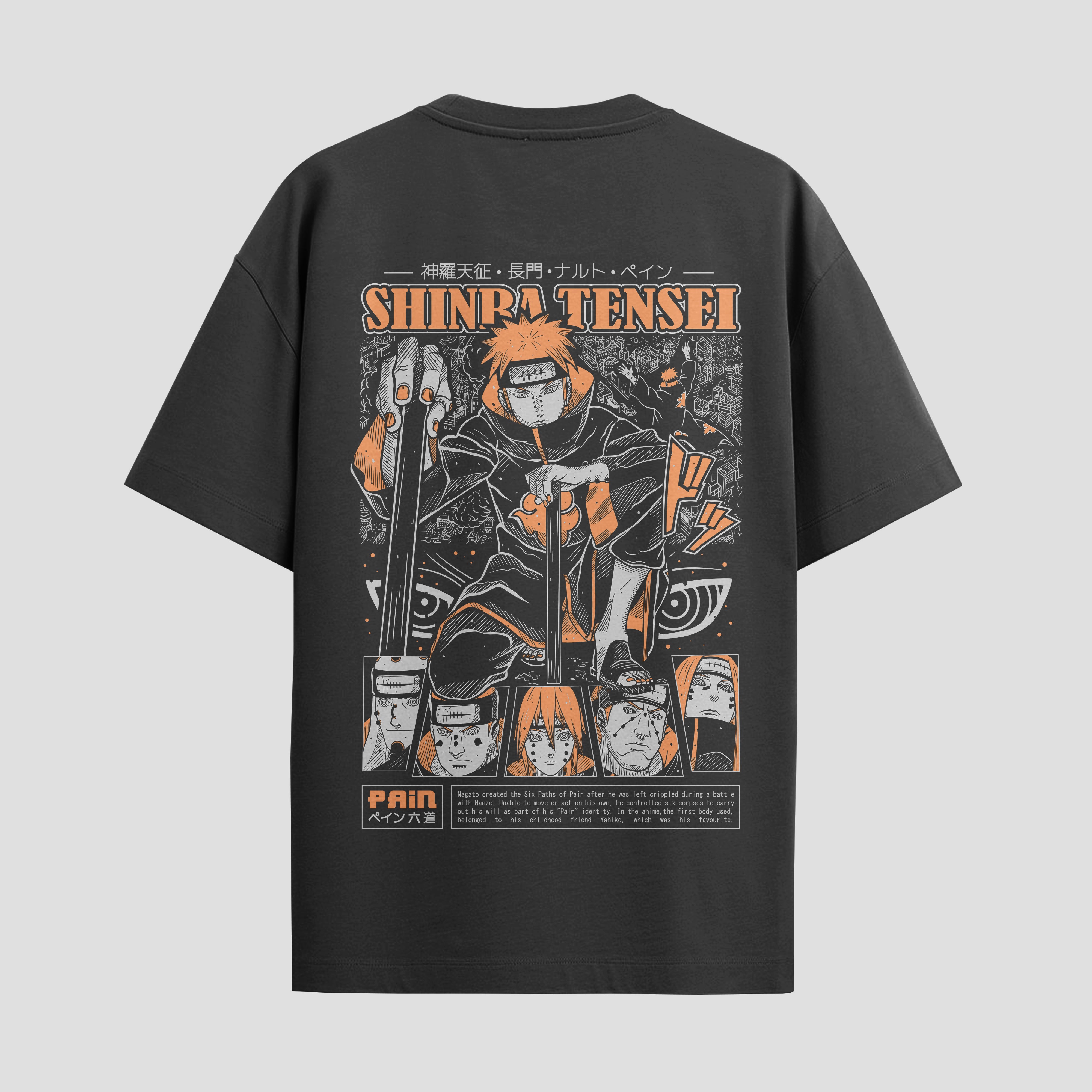 Playera urbana de anime y gaming ExtraLife MX, corte Standard Fit unisex ligero y transpirable en color Deep Black y Pure White, ropa de uso diario para gym y casual.