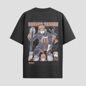 Playera urbana de anime y gaming ExtraLife MX, corte Standard Fit unisex ligero y transpirable en color Deep Black y Pure White, ropa de uso diario para gym y casual.