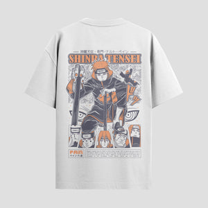Playera urbana de anime y gaming ExtraLife MX, corte Standard Fit unisex ligero y transpirable en color Deep Black y Pure White, ropa de uso diario para gym y casual.