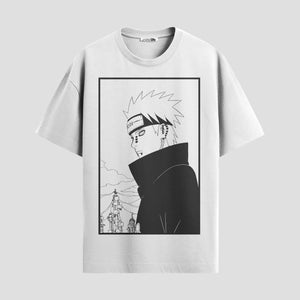 Playera urbana de anime y gaming ExtraLife MX, corte Standard Fit unisex ligero y transpirable en color Deep Black y Pure White, ropa de uso diario para gym y casual.