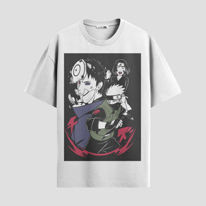 Playera urbana de anime y gaming ExtraLife MX, corte Standard Fit unisex ligero y transpirable en color Deep Black y Pure White, ropa de uso diario para gym y casual.