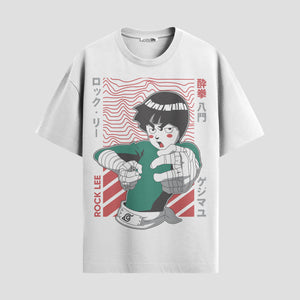 Playera urbana de anime y gaming ExtraLife MX, corte Standard Fit unisex ligero y transpirable en color Deep Black y Pure White, ropa de uso diario para gym y casual.