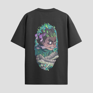Playera urbana de anime y gaming ExtraLife MX, corte Standard Fit unisex ligero y transpirable en color Deep Black y Pure White, ropa de uso diario para gym y casual.