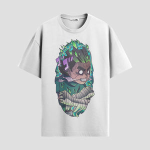 Playera urbana de anime y gaming ExtraLife MX, corte Standard Fit unisex ligero y transpirable en color Deep Black y Pure White, ropa de uso diario para gym y casual.