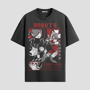 Playera urbana de anime y gaming ExtraLife MX, corte Standard Fit unisex ligero y transpirable en color Deep Black y Pure White, ropa de uso diario para gym y casual.