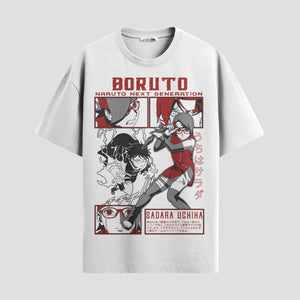 Playera urbana de anime y gaming ExtraLife MX, corte Standard Fit unisex ligero y transpirable en color Deep Black y Pure White, ropa de uso diario para gym y casual.