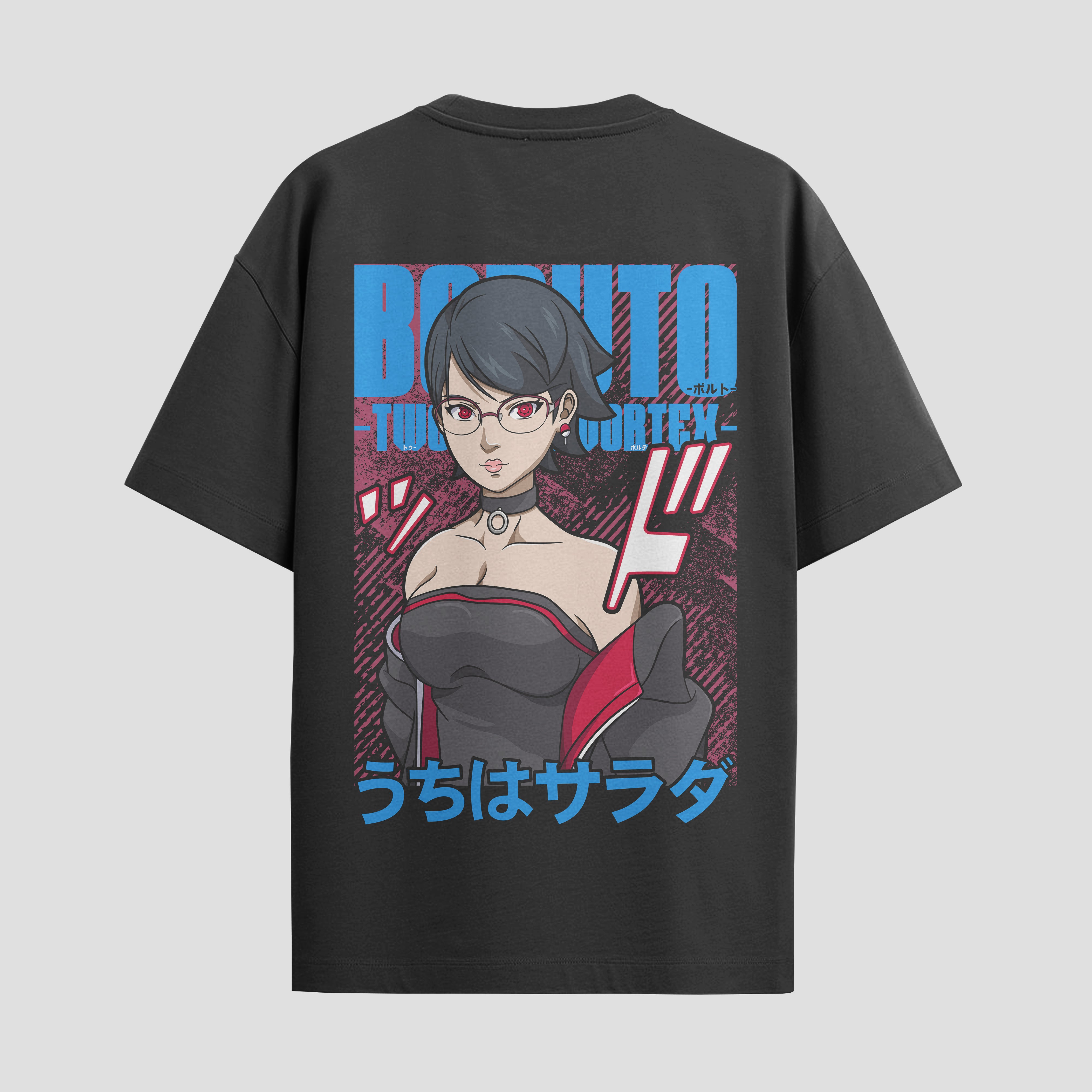 Playera urbana de anime y gaming ExtraLife MX, corte Standard Fit unisex ligero y transpirable en color Deep Black y Pure White, ropa de uso diario para gym y casual.