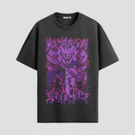 Playera urbana de anime y gaming ExtraLife MX, corte Standard Fit unisex ligero y transpirable en color Deep Black y Pure White, ropa de uso diario para gym y casual.