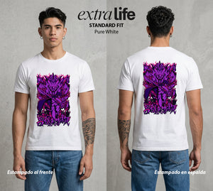 La Aldea Oculta | Dattebayo del Viento #02908 - Playera Standard Fit | Pure White - Foto en modelo