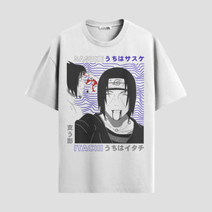 Playera urbana de anime y gaming ExtraLife MX, corte Standard Fit unisex ligero y transpirable en color Deep Black y Pure White, ropa de uso diario para gym y casual.