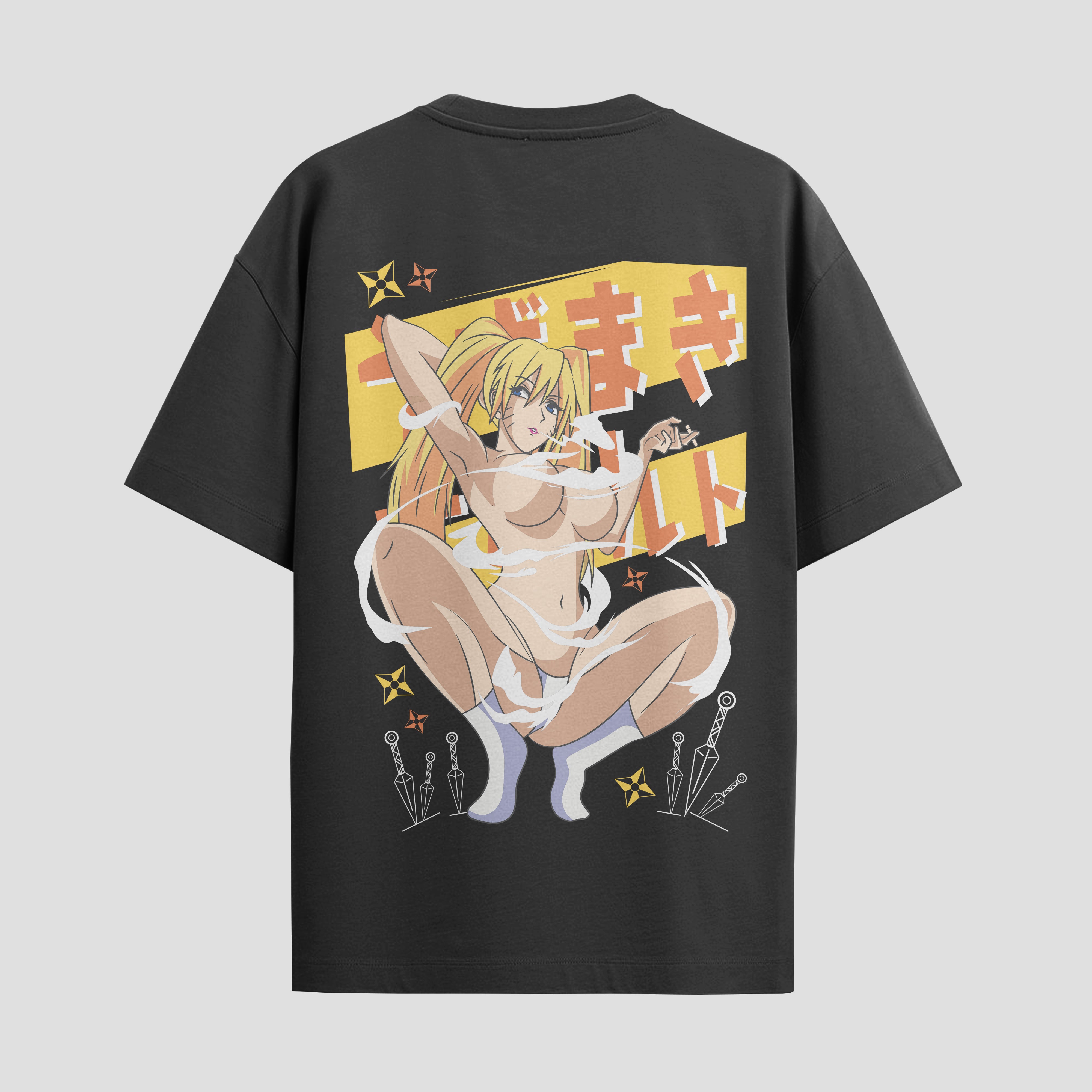 Playera urbana de anime y gaming ExtraLife MX, corte Standard Fit unisex ligero y transpirable en color Deep Black y Pure White, ropa de uso diario para gym y casual.