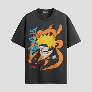 Playera urbana de anime y gaming ExtraLife MX, corte Standard Fit unisex ligero y transpirable en color Deep Black y Pure White, ropa de uso diario para gym y casual.