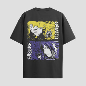 Playera urbana de anime y gaming ExtraLife MX, corte Standard Fit unisex ligero y transpirable en color Deep Black y Pure White, ropa de uso diario para gym y casual.