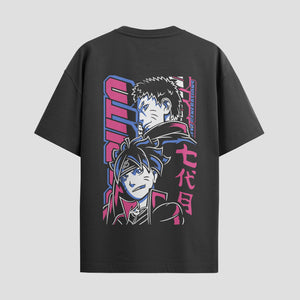 Playera urbana de anime y gaming ExtraLife MX, corte Standard Fit unisex ligero y transpirable en color Deep Black y Pure White, ropa de uso diario para gym y casual.