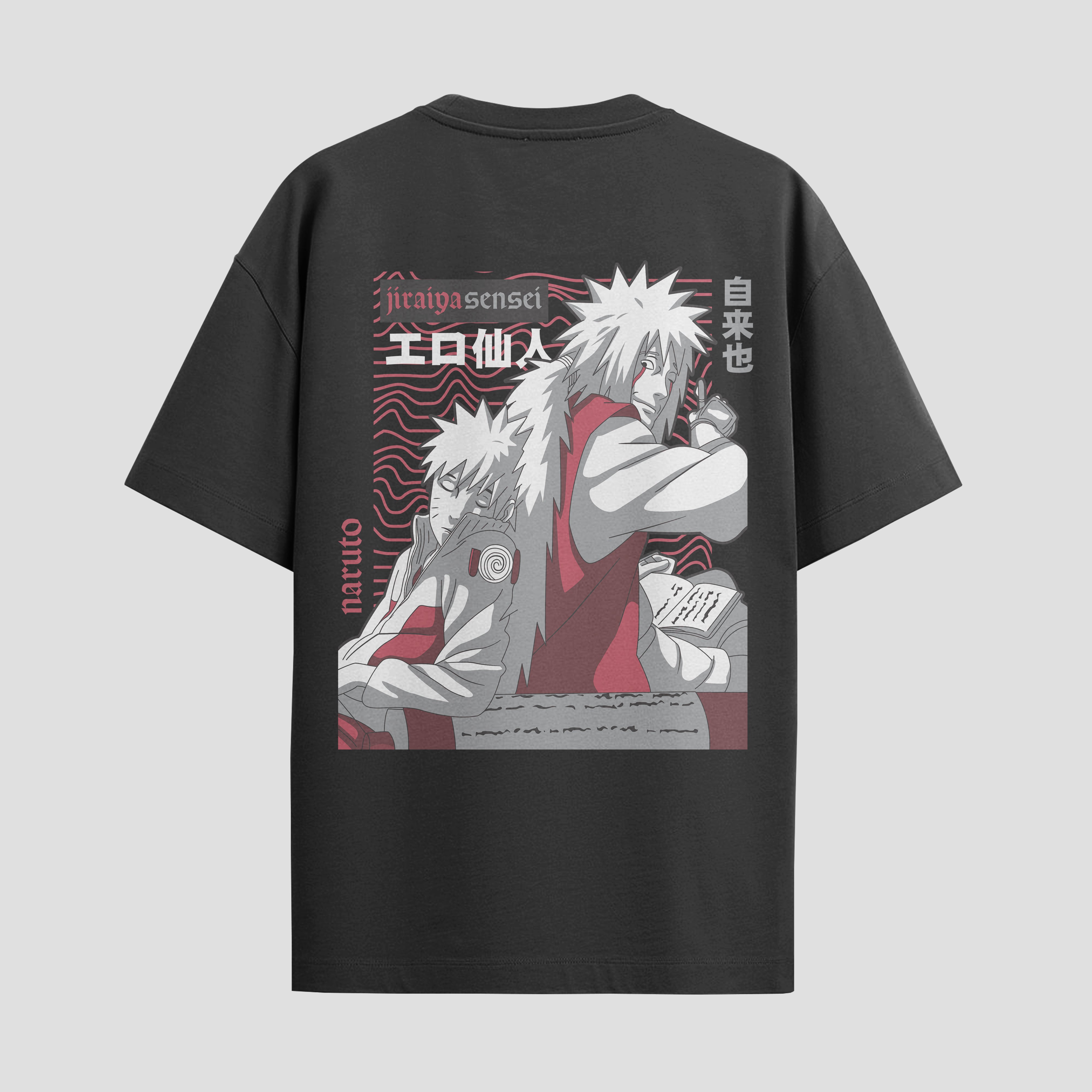 Playera urbana de anime y gaming ExtraLife MX, corte Standard Fit unisex ligero y transpirable en color Deep Black y Pure White, ropa de uso diario para gym y casual.