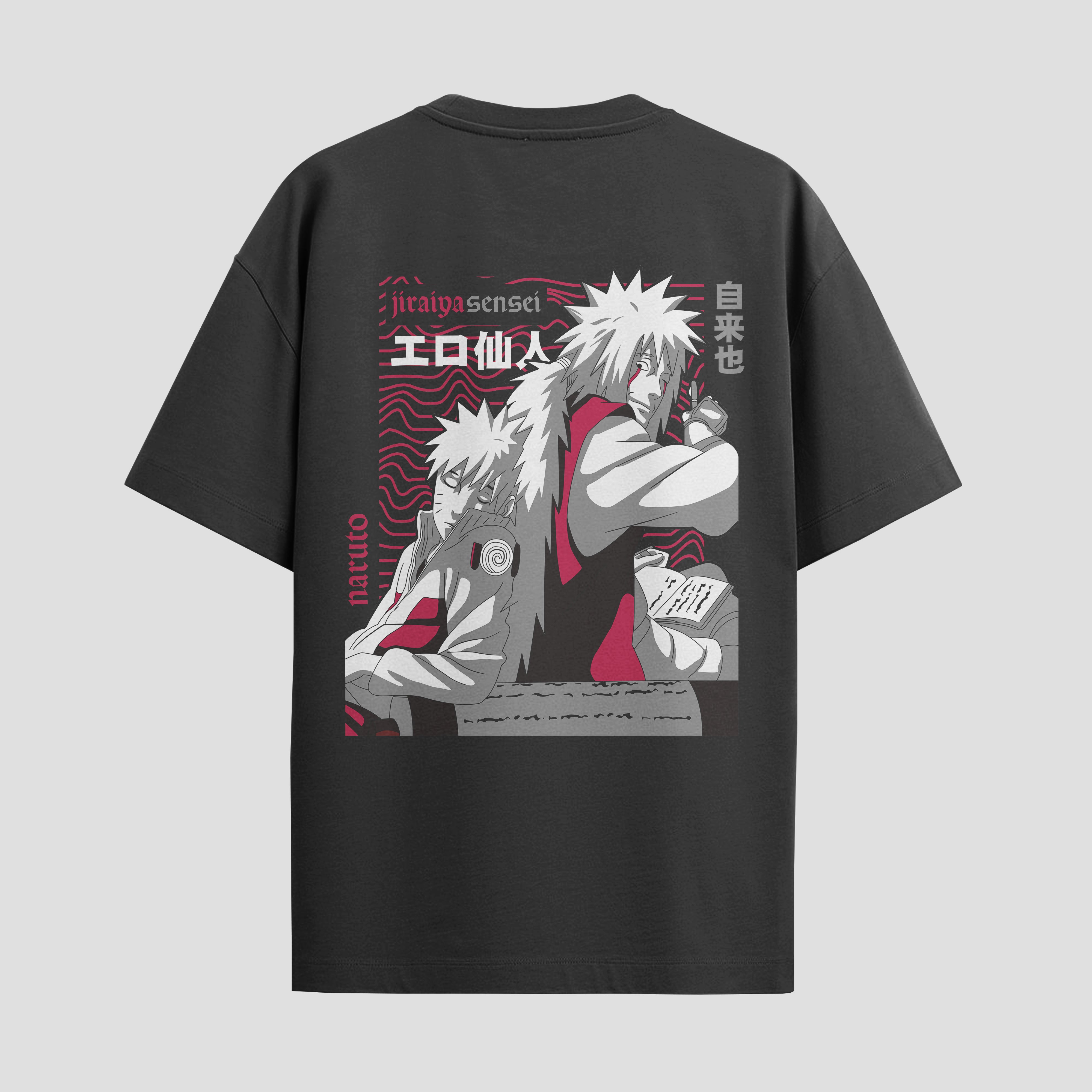 Playera urbana de anime y gaming ExtraLife MX, corte Standard Fit unisex ligero y transpirable en color Deep Black y Pure White, ropa de uso diario para gym y casual.