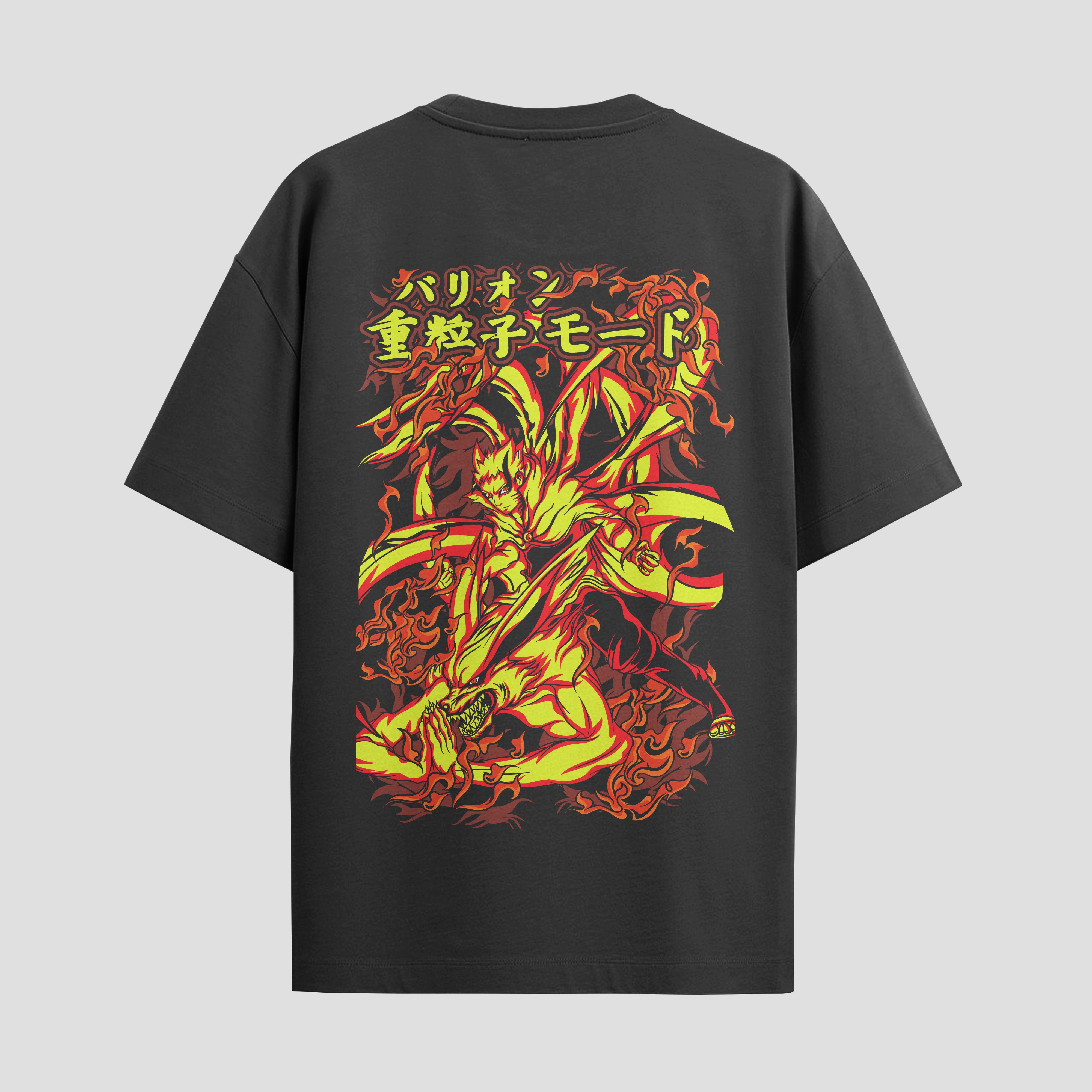 Playera urbana de anime y gaming ExtraLife MX, corte Standard Fit unisex ligero y transpirable en color Deep Black y Pure White, ropa de uso diario para gym y casual.