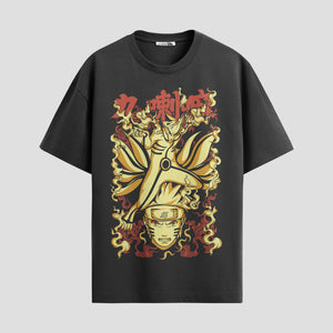Playera urbana de anime y gaming ExtraLife MX, corte Standard Fit unisex ligero y transpirable en color Deep Black y Pure White, ropa de uso diario para gym y casual.